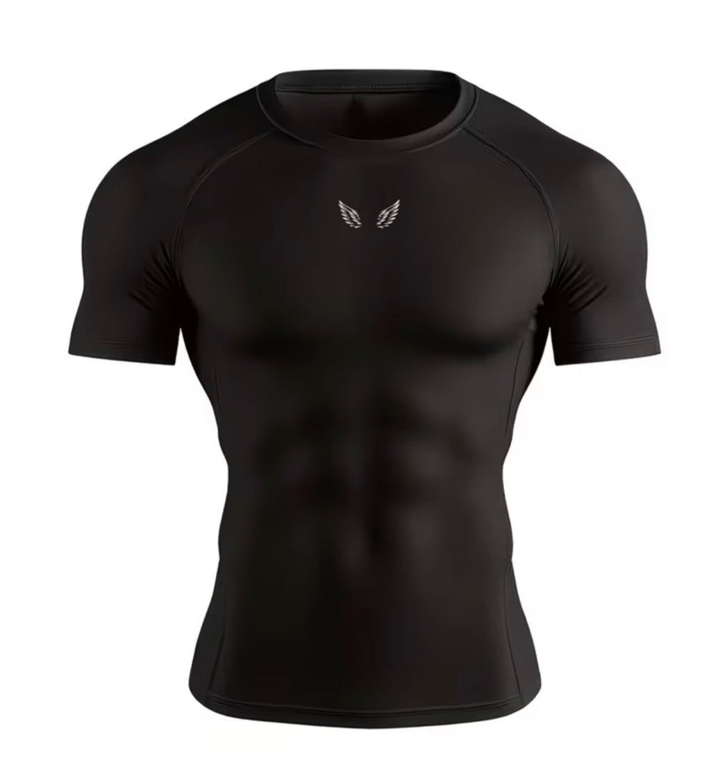 Camiseta de compresión negra